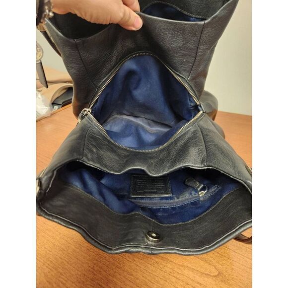 Coach 26224 Madison Phoebe Black leather Shoulder bag silvertone Hardware (PF) - Picture 10 of 14